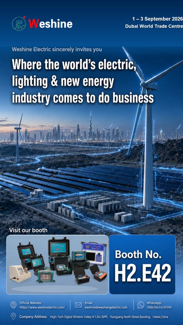 Weshine Electric เตรียมจัดแสดงที่งาน Middle East Energy 2026 ในดูไบ